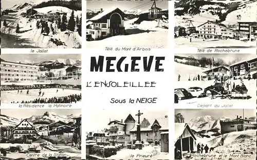 Megeve Station Sport d hiver sous la neige Kat. Megeve