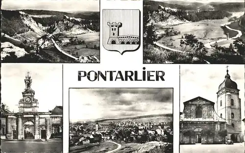 Pontarlier Doubs Vue generale Eglise Kat. Pontarlier