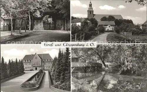 Cloppenburg Schloss Park Kirche Bruecke Kat. Cloppenburg