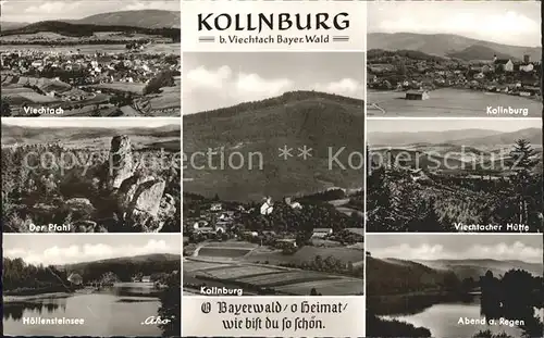 Viechtach Bayerischer Wald Total Kollnburg Der Pfahl Hoellsteinsee Viechtacher Huette Regen Kat. Viechtach