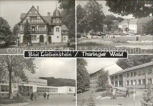 Bad Liebenstein Postamt Badehaus Kulturhaus Therapiegebaeude Kat. Bad Liebenstein