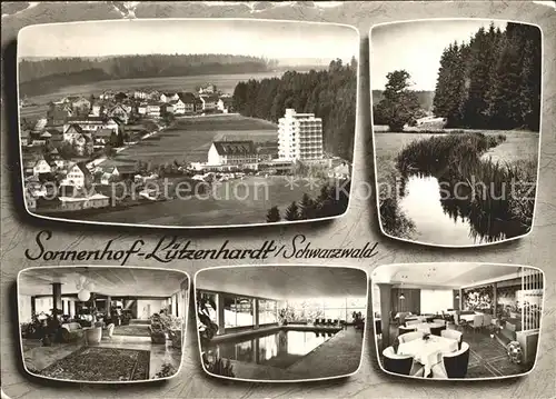 Luetzenhardt Total Sonnenhof Hotelhalle Schwimmbad Gastraum Kat. Waldachtal
