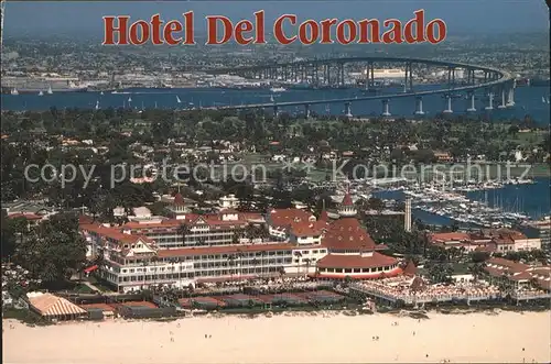 Coronado Hotel Del Coronado Fliegeraufnahme Kat. Coronado