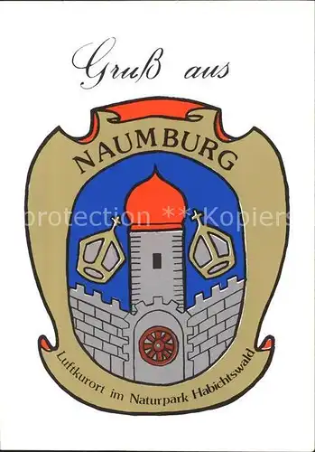 Naumburg Hessen Stadtwappen Kat. Naumburg