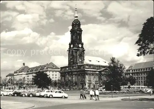 Dresden Am Altmarkt mit Kreuzkirche Kat. Dresden Elbe