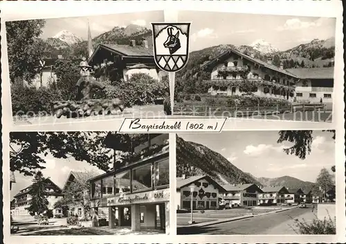 Bayrischzell Teilansichten Brunnen Alpenblick Wappen Kat. Bayrischzell