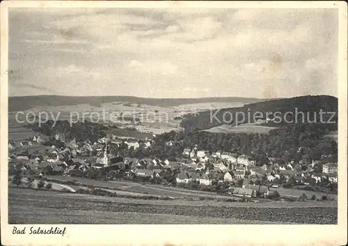 Bad Salzschlirf Panorama Kupfertiefdruck Kat. Bad Salzschlirf