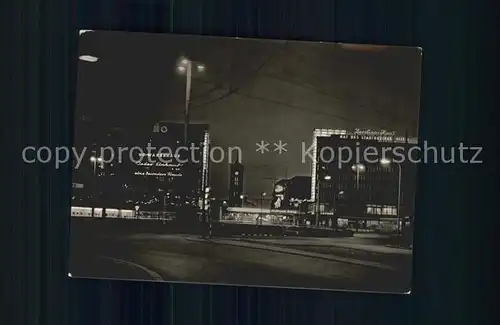 Berlin Alexanderplatz bei Nacht Kat. Berlin