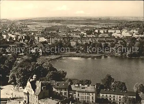 Stralsund Mecklenburg Vorpommern Blick von St Marien auf Tribseer Vorstadt und Knieperteich Kat. Stralsund