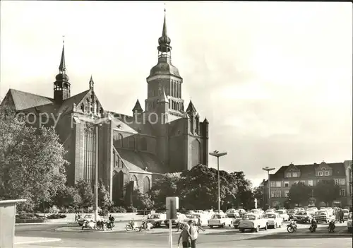 Stralsund Mecklenburg Vorpommern Kirche St Marien am Leninplatz Kat. Stralsund