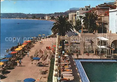 Menton Alpes Maritimes La Piscine et la Promenade Kat. Menton