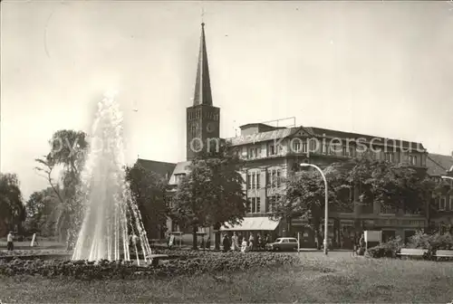 Bitterfeld Walther Rathenau Strasse Fontaene Kat. Bitterfeld
