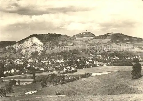 Kahla Thueringen Panorama mit Leuchtenburg Kat. Kahla Thueringen