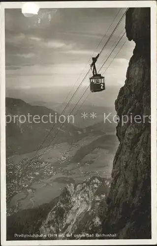 Bad Reichenhall Predigtstuhlbahn Seilbahn Kat. Bad Reichenhall