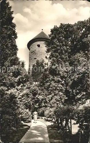 ueberlingen Bodensee Partie im Stadtgarten Kat. ueberlingen