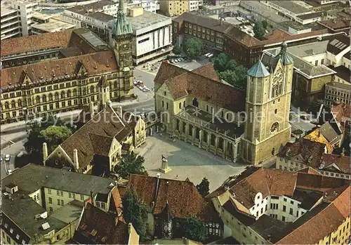 Braunschweig Burgplatz mit Rathaus Kat. Braunschweig