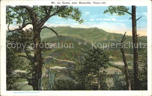 Knoxville Tennessee Mount Le Conte Kat. Knoxville