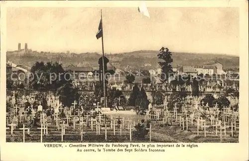 Verdun Meuse Cimetiere Militaire du Faubourg Pave Grande Guerre Soldatenfriedhof 1. Weltkrieg Kat. Verdun