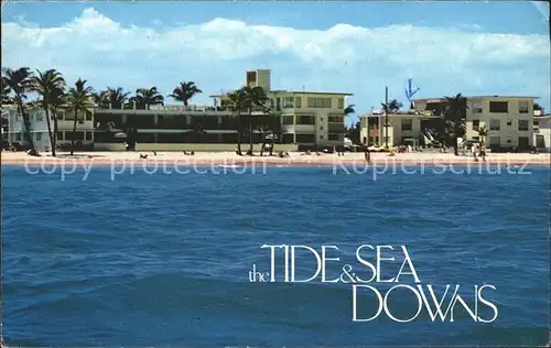 Hollywood Florida Tide and Sea Downs Apartment Motel Beach Atlantic Ocean Kat. Hollywood
