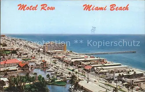 Miami Beach Motel Row Atlantic Ocean Kat. Miami Beach