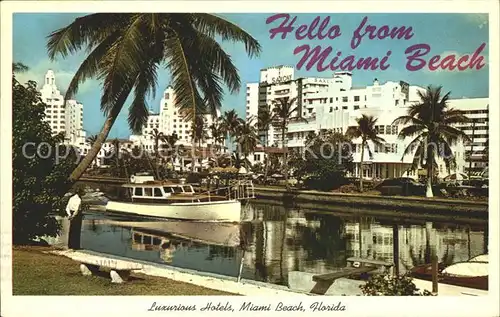 Miami Beach Luxurious Hotels Indian Creek Boat Kat. Miami Beach