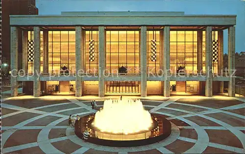 New York City Lincoln Center Plaza Fountain New York State Theater / New York /
