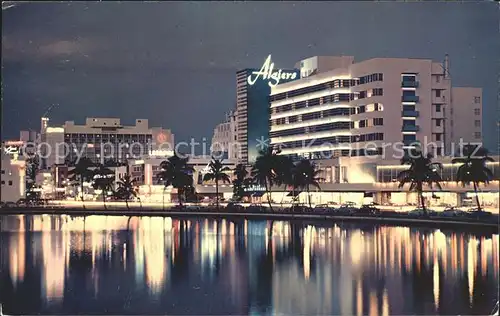 Miami Beach Algiers Hotel Seville Hotels Indian Creek at night Kat. Miami Beach