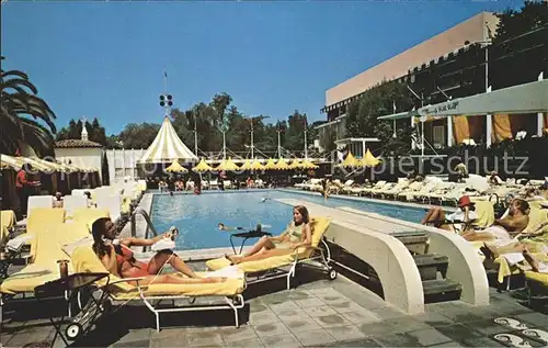 Los Angeles California Beverly Hills Hotel Pool and Cabana Club Kat. Los Angeles