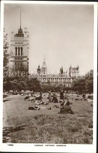 London Victoria Gardens Palace of Westminster Kat. City of London