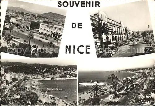 Nice Alpes Maritimes Vue generale Boulevard Plage Cote d Azur Kat. Nice