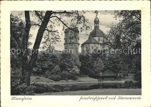 Mannheim Friedrichspark mit Sternwarte Kat. Mannheim