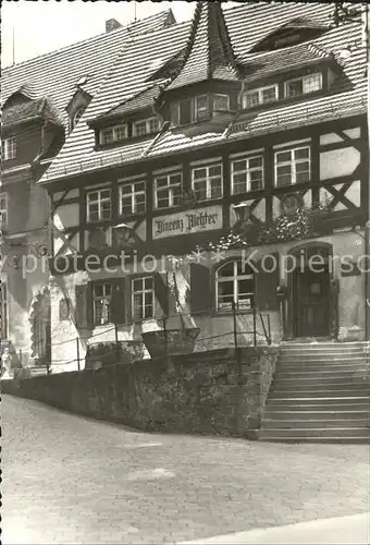 Meissen Elbe Sachsen Weinrestaurant Richter ehemaliges Tuchmacherzunfthaus 16. Jhdt. Kat. Meissen