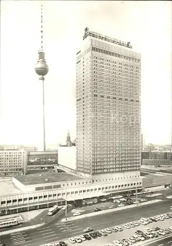 Berlin Interhotel Stadt Berlin Hochhaus Fernsehturm Kat. Berlin