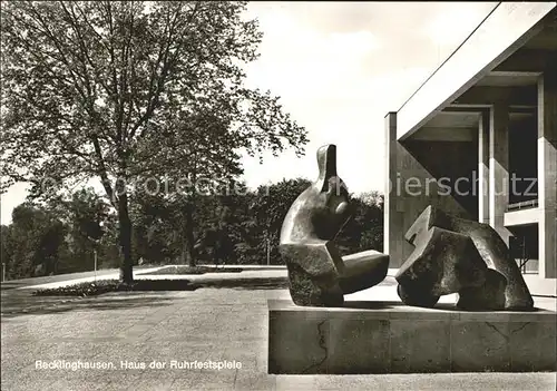 Recklinghausen Westfalen Haus der Ruhrfestspiele Skulptur Kat. Recklinghausen