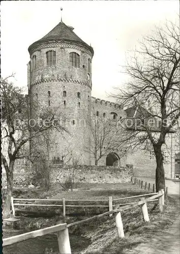 Neustadt Glewe Altes Schloss Bergfried Tor 15. Jhdt. Kat. Neustadt Glewe