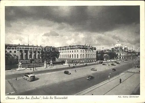 Berlin Strasse Unter den Linden Universitaet Reichshauptstadt Kat. Berlin