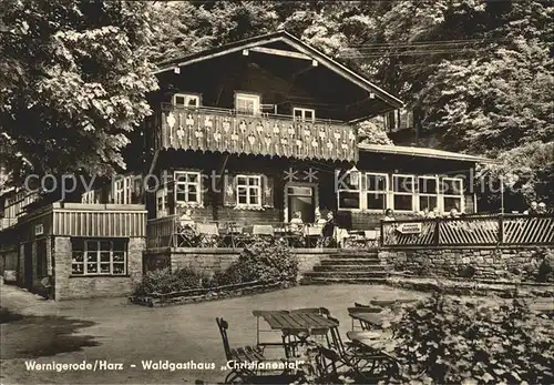 Wernigerode Harz Waldgasthaus Christianental Kat. Wernigerode