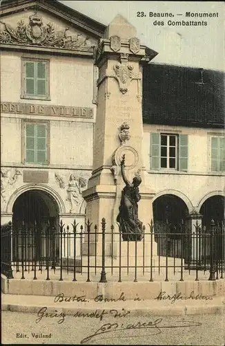 Beaune Cote d Or Burgund Monument des Combattants Hotel de Ville / Beaune /Arrond. de Beaune