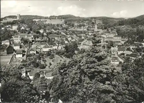 Lobenstein Bad Blick vom Geyersberg Moorbad Lobenstein / Bad Lobenstein /Saale-Orla-Kreis LKR