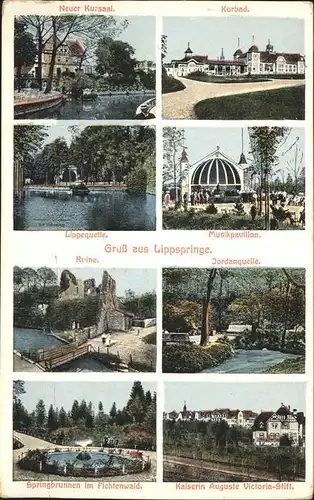 Bad Lippspringe Kurbad Musikpavillon Ruine Jordanquelle / Bad Lippspringe /Paderborn LKR