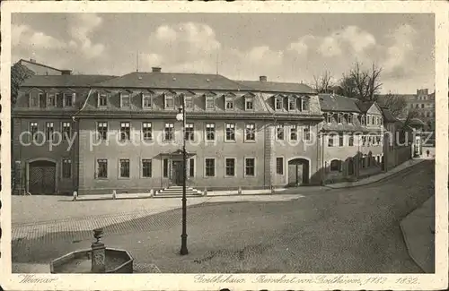 Weimar Thueringen Goethehaus Kat. Weimar