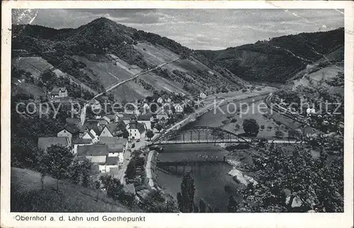 Obernhof Lahn Goethepunkt Kat. Obernhof