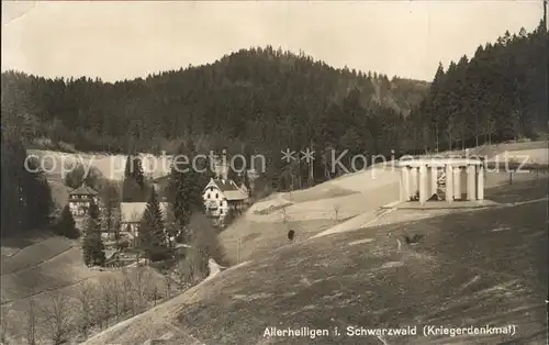 Allerheiligen Oppenau Kriegerdenkmal Kat. Oppenau