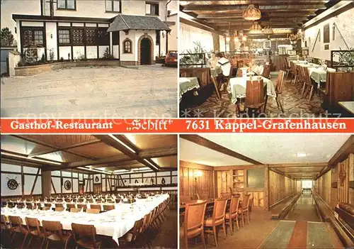 Kappel Grafenhausen Gasthof Restaurant Schiff  Kat. Kappel Grafenhausen