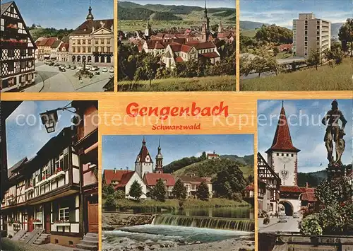 Gengenbach Tor Brunnen Strassenansicht  Kat. Gengenbach Schwarzwald