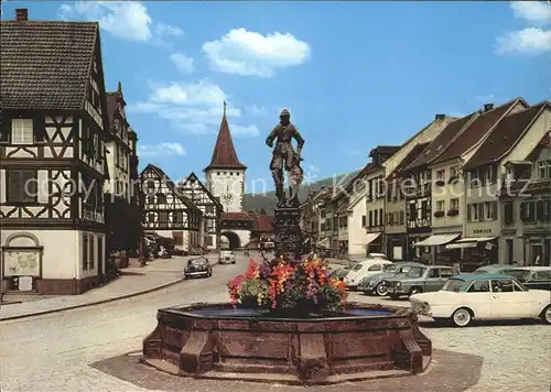 Gengenbach Marktplatz Oberes Tor Kat. Gengenbach Schwarzwald