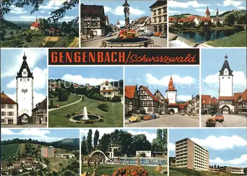 Gengenbach Schwimmbad Tor Stadtplatz Kat. Gengenbach Schwarzwald