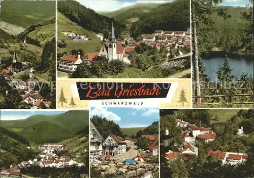 Bad Peterstal Griesbach Teilansicht Kirche Cafe  Kat. Bad Peterstal Griesbach