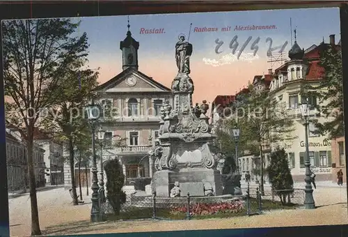 Rastatt Rathaus Alexisbrunnen Kat. Rastatt