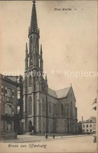 Offenburg Protestantische Kirche Kat. Offenburg